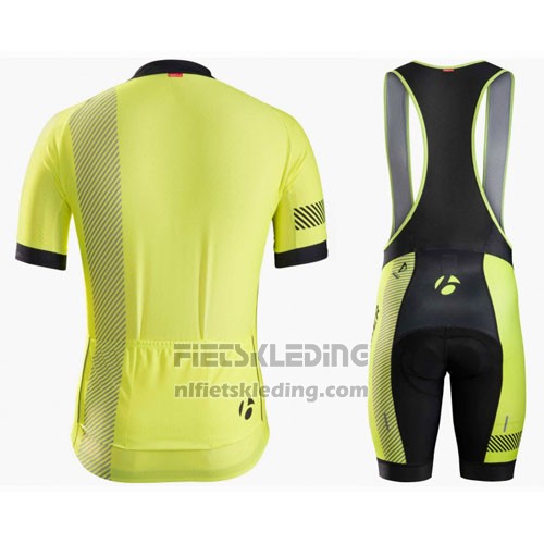 2016 Fietskleding Bontrager Zwart en Geel Korte Mouwen en Koersbroek